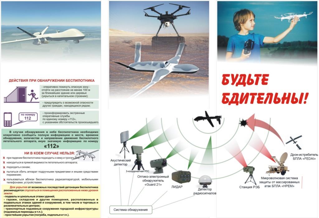 правила поведения при обнаружении БПЛА.